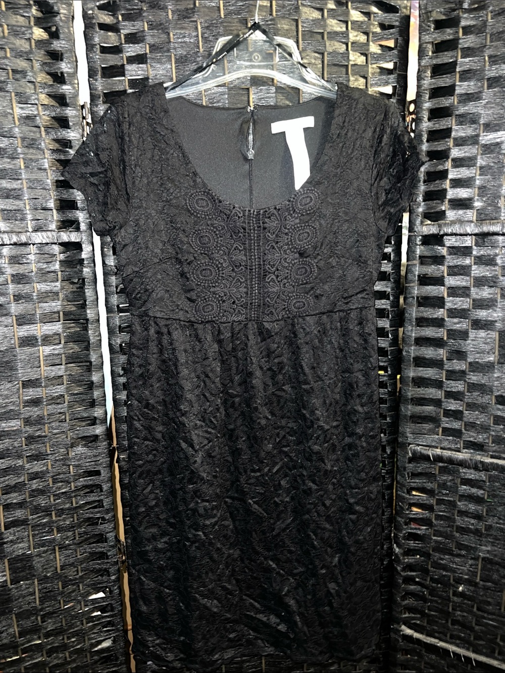 Laundry by Design Black Lace Midi Dress lace size 6